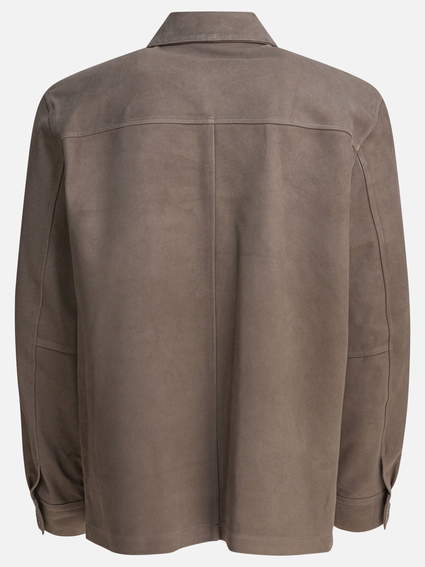 Leather jackets Solid colour  Grey - Vince Men | PDP | VIETTI Online Store | Zoom-Modal_2
