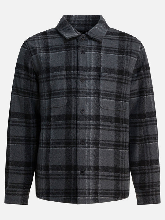 Overshirt jackets Check  Grey - Vince Men | PDP | VIETTI Online Store 
