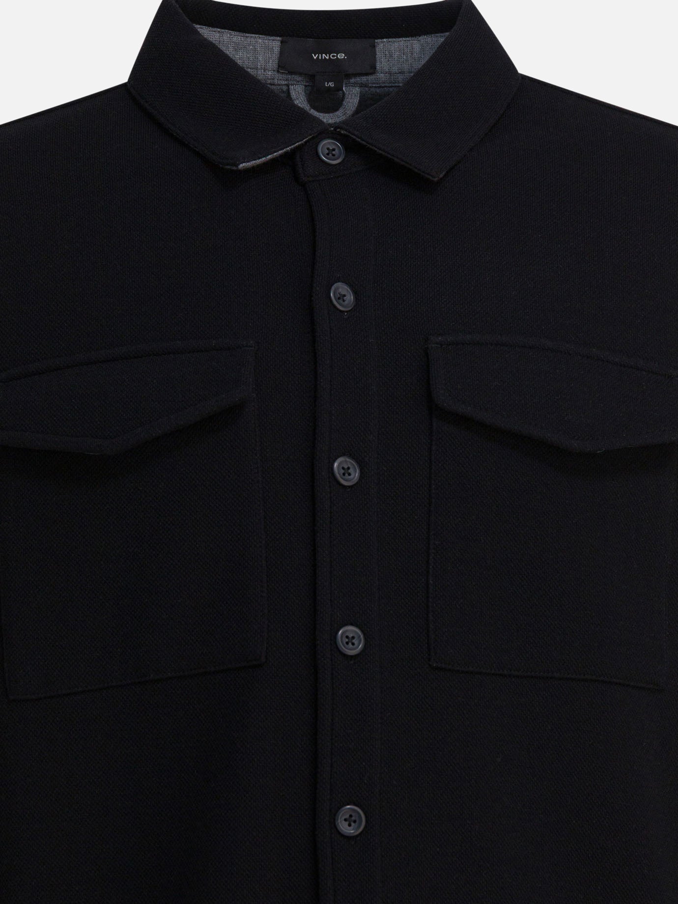 Overshirt jackets Solid colour  Blue - Vince Men | PDP | VIETTI Online Store | Zoom-Modal_3
