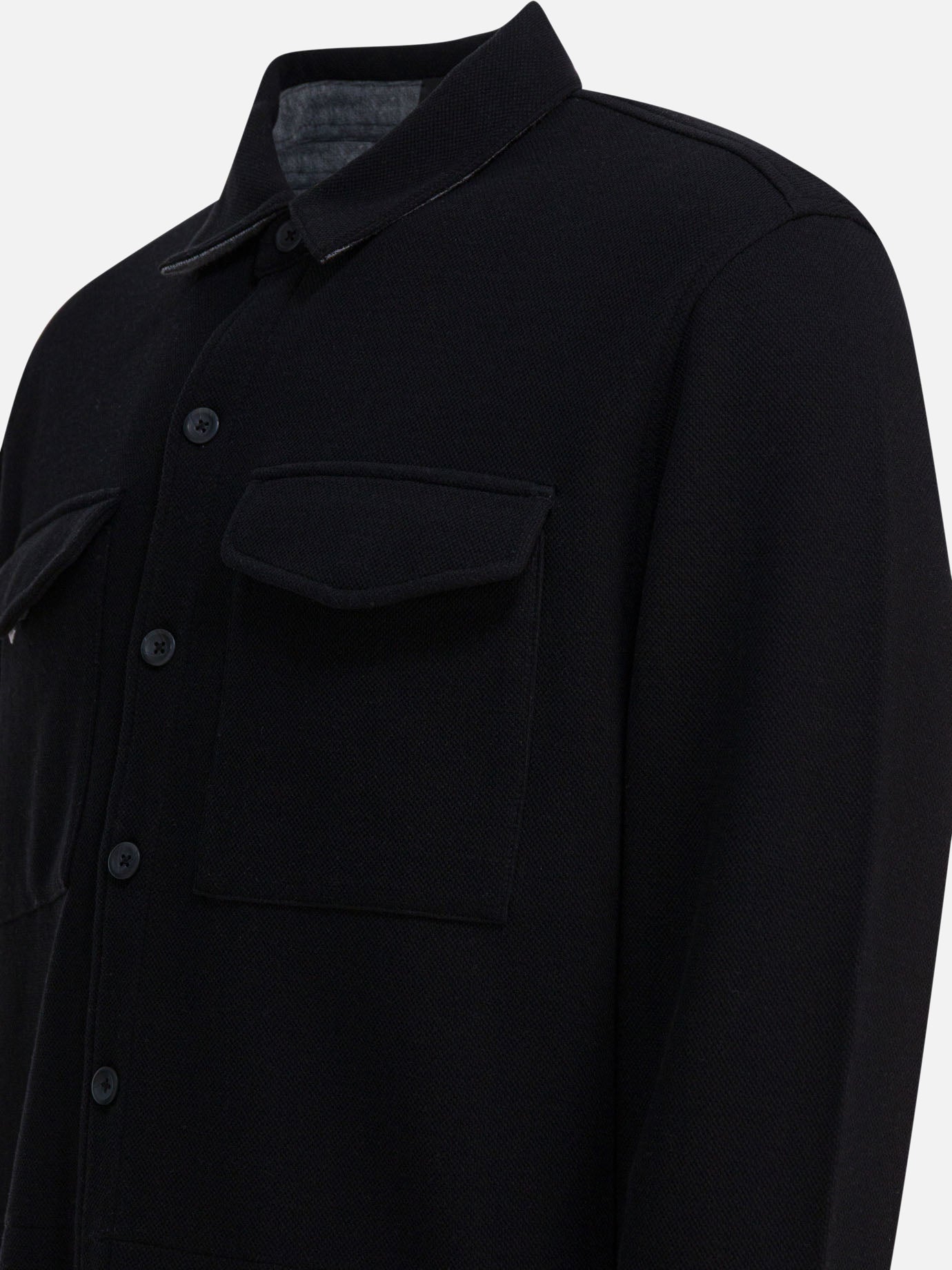 Overshirt jackets Solid colour  Blue - Vince Men | PDP | VIETTI Online Store | thumbnail_4