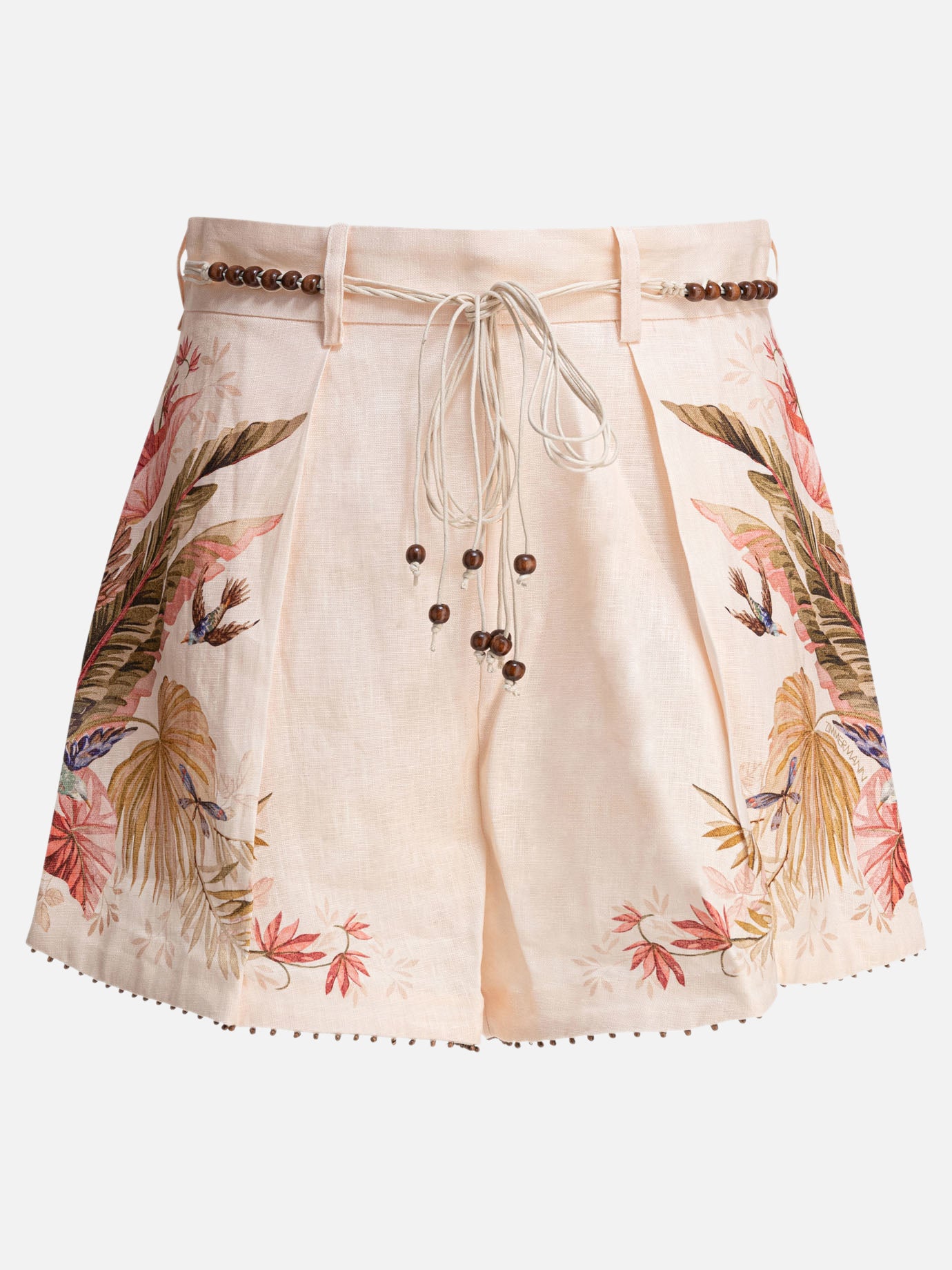 Drawstring shorts Floral  Pink - Zimmermann Women | PDP | VIETTI Online Store | thumbnail_6