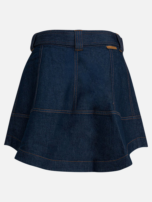 Miniskirts Denim  Blue - Zimmermann Women | PLP | VIETTI Online Store | 2
